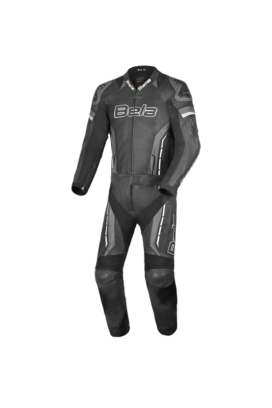 Bela Beast Tuta da Moto Nera/Bianca/Grigio scuro Tuta intera (1 pezzo) 
