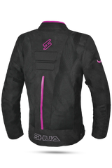 SHUA - GRAVITY LITE GIACCA IN TESSUTO DONNA NERO/FUCSIA Estivo traforato 