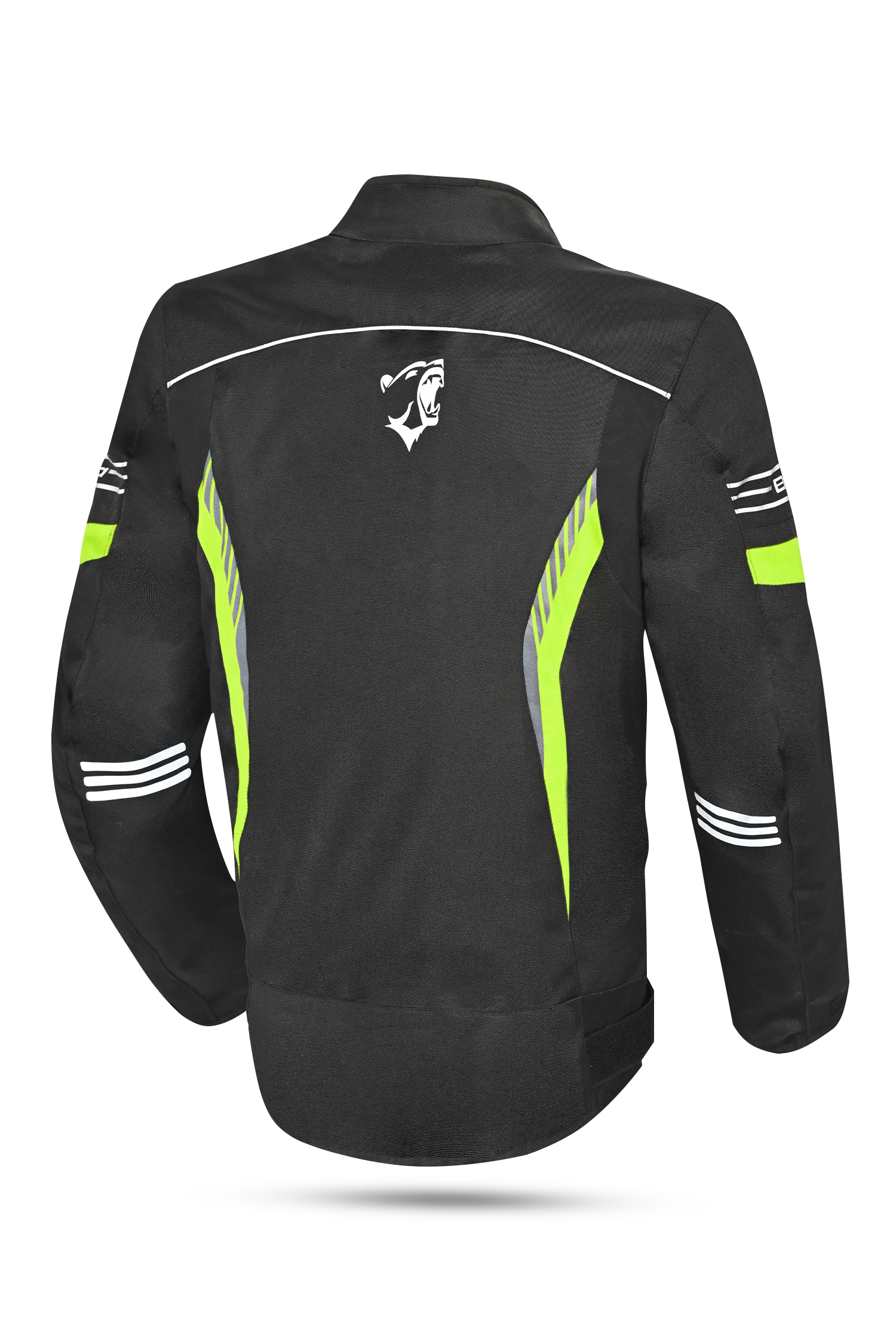 Bela Bradley Giacca da Moto Nero/ Giallo Fluor 