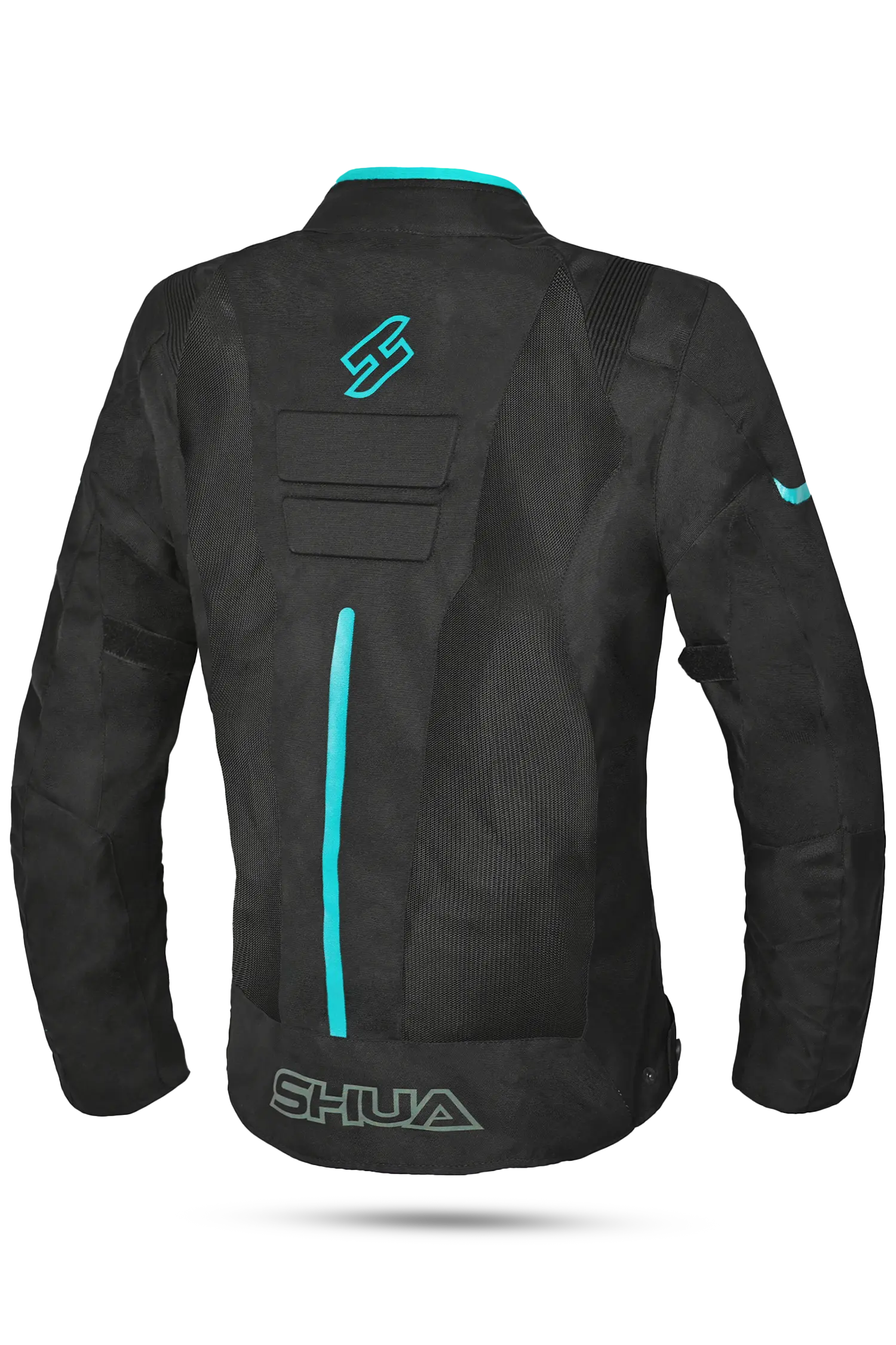 SHUA - GIACCA IN TESSUTO GRAVITY LITE NERO/TERQUISE donna Estivo traforato 