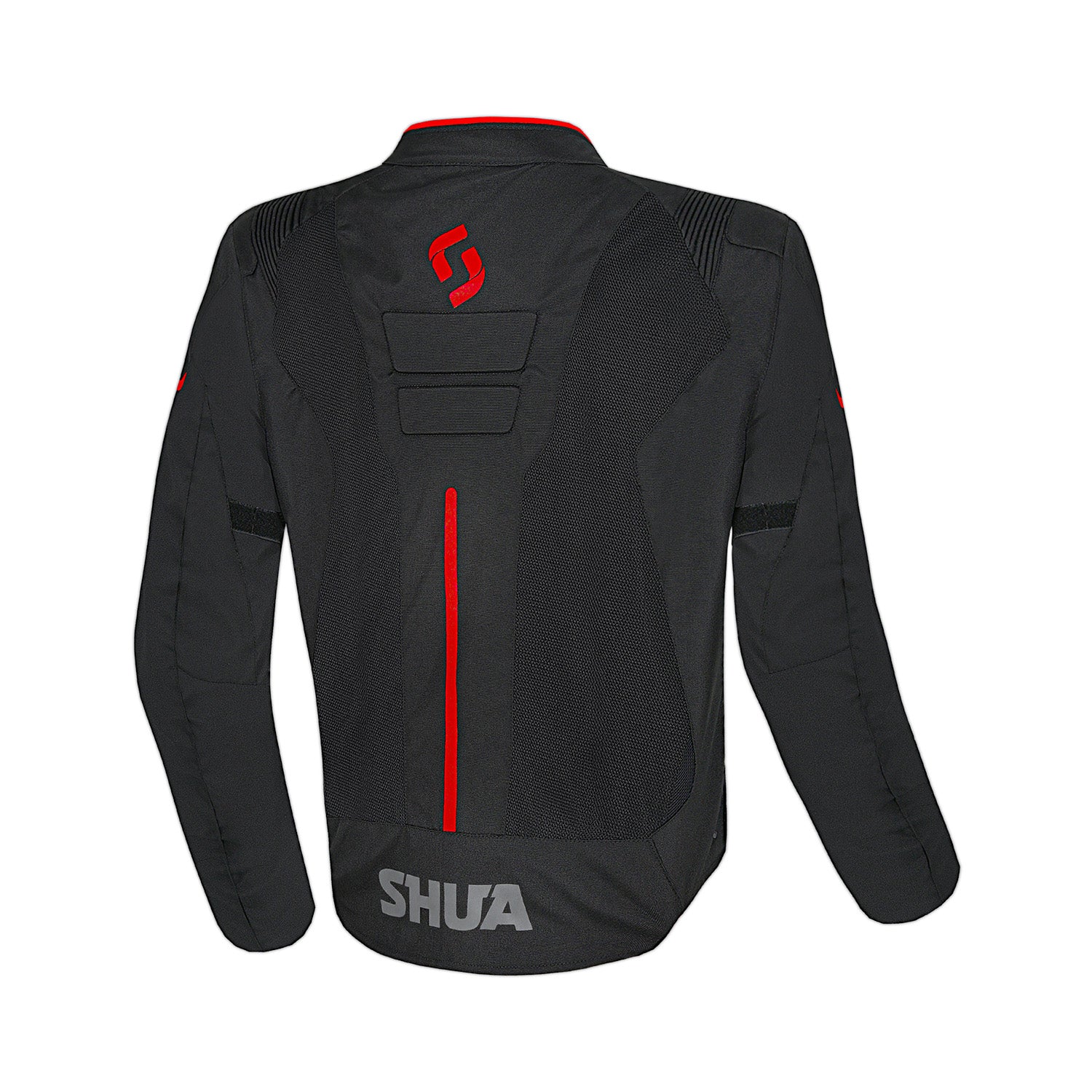 SHUA GRAVITY LITE GIACCA TESSUTO ESTIVO TRAFORATO UOMO NERO ROSSO 