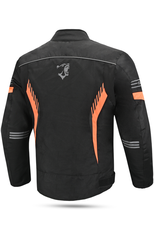 Bela Bradley Nero/Arancione Giacca Tessile da Moto Limited Edition 