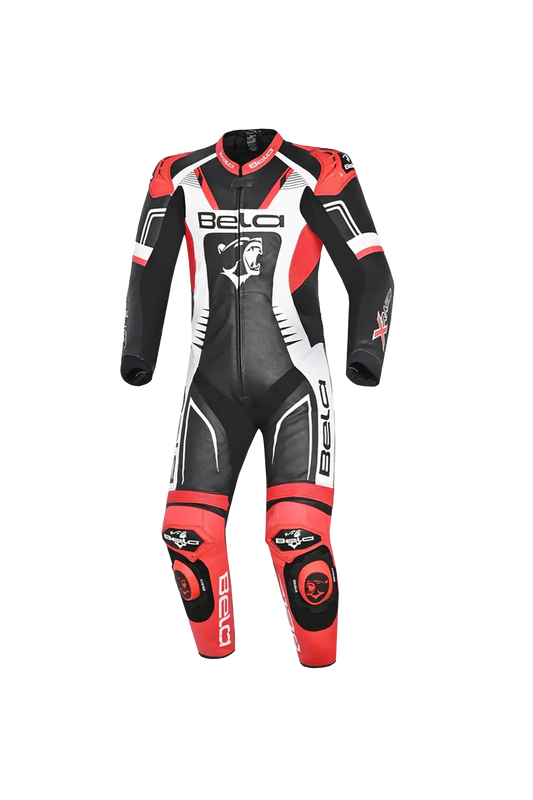 BELA-1PC tuta X Race NERO/BIANCO/ROSSO 