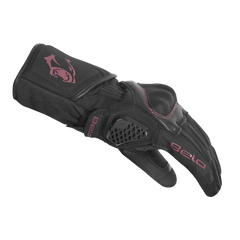 Bela - Guanti Frost Shield Uomo Nero Bordeaux Burgundy 