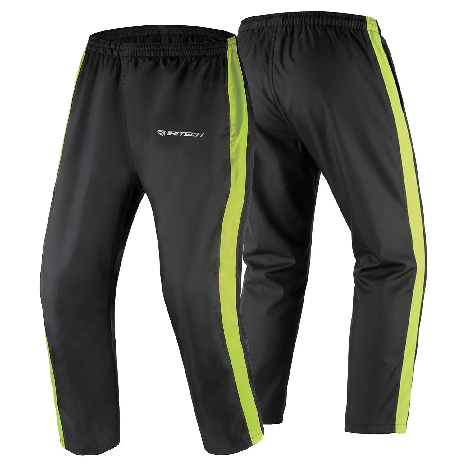 R-tech Tracker  Pantalone Antipioggia Impermeabile Nero/Fluo 