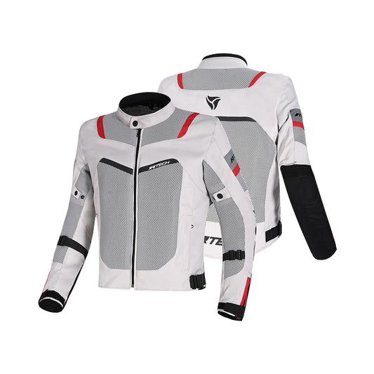 R-TECH SPIRAL MESH GIACCA MOTO ESTIVA IN TESSUTO  BIANCO/GRIGIO/NERO/ROSSO – Yamoto.it
