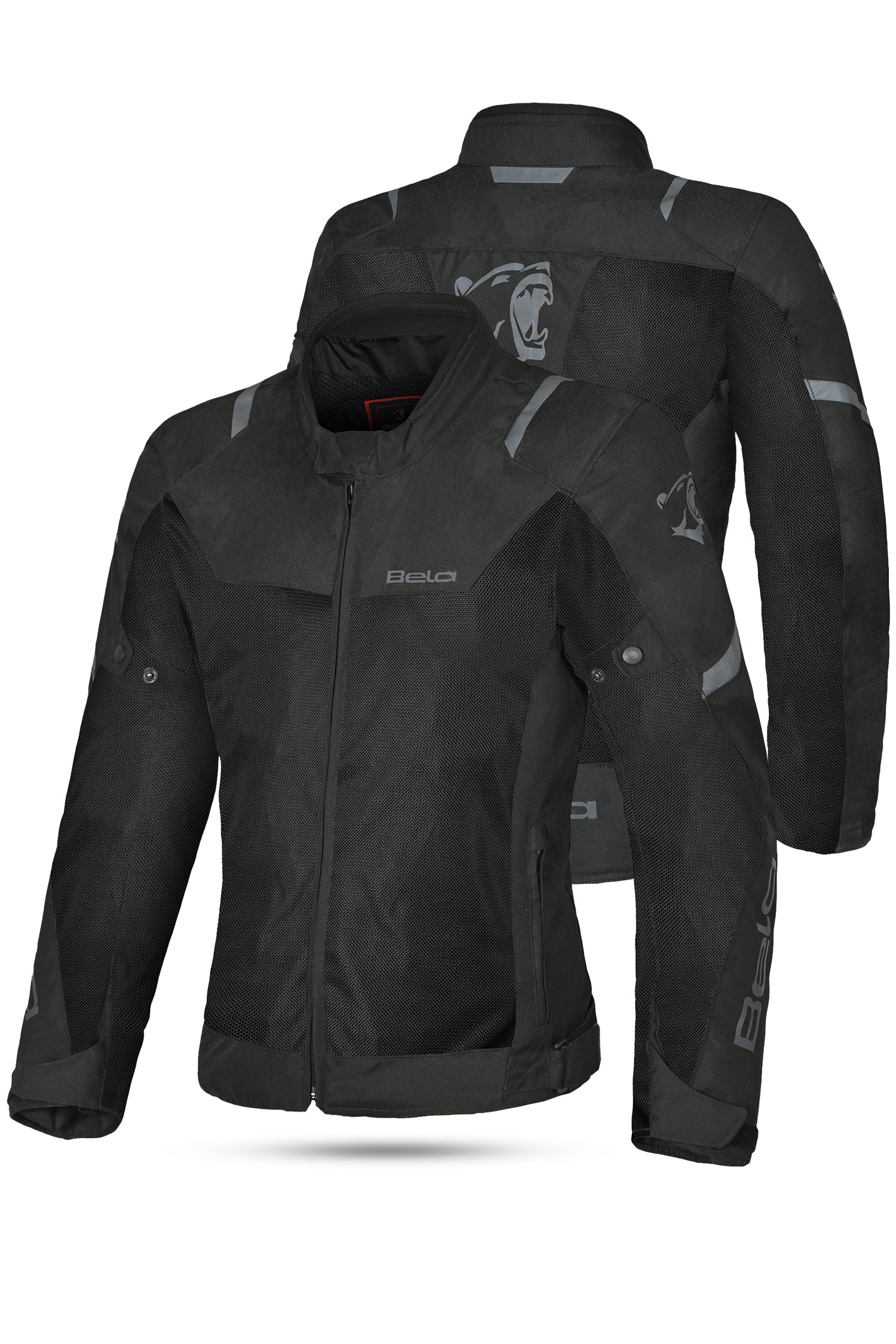 Bela Mesh Pro Estivo traforato Donna Nero in tessuto per moto 