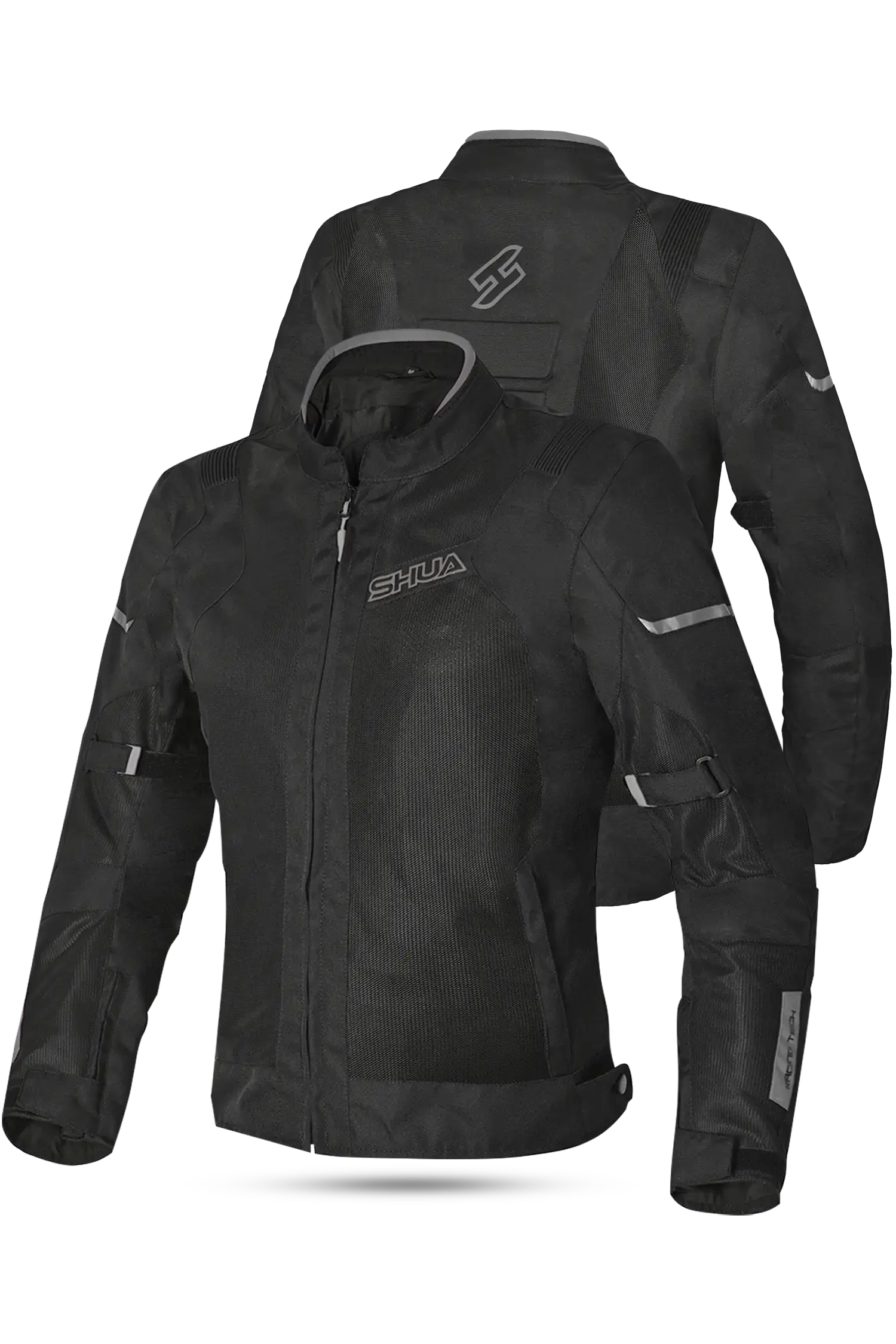 SHUA GRAVITY LITE GIACCA IN TESSUTO NERO/GRIGIO Estivo traforato Uomo 