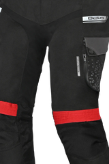 Bela Crossroad Extreme WP Pantaloni tessuto impermeabile UOMO Nero/Antracite/Rosso 