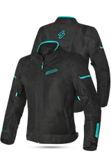 SHUA - GIACCA IN TESSUTO GRAVITY LITE NERO/TERQUISE donna Estivo traforato 