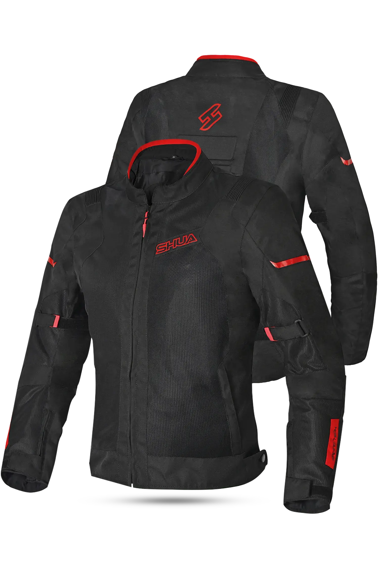 SHUA GRAVITY LITE GIACCA TESSUTO NERO/ROSSO Estivo traforato Uomo 