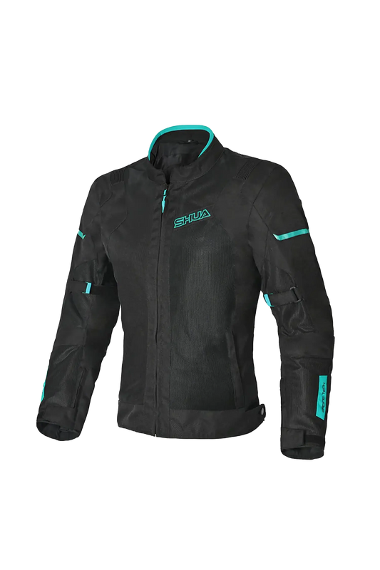 SHUA - GIACCA IN TESSUTO GRAVITY LITE NERO/TERQUISE donna Estivo traforato 