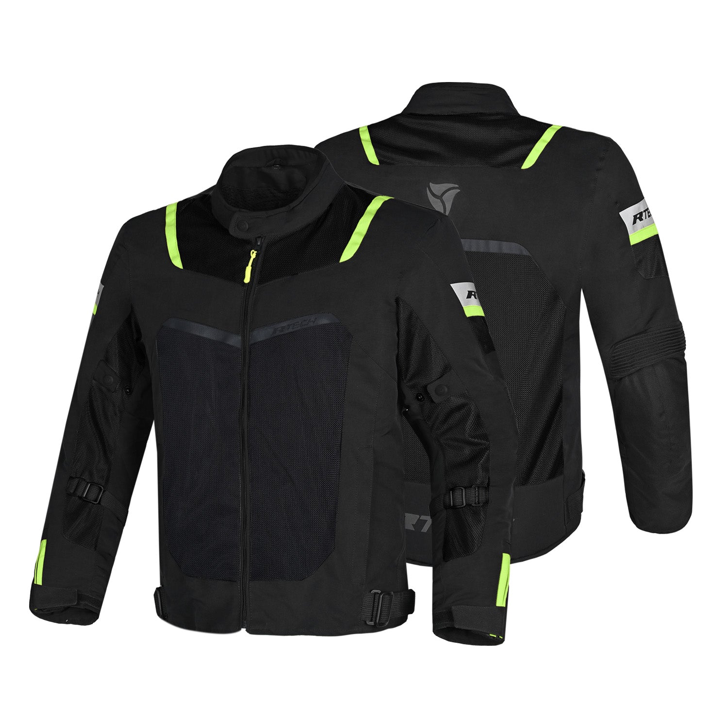 R-TECH SPIRAL MESH GIACCA MOTO ESTIVA TESSUTO UOMO GIALLO FLUO NERO ROSSO 