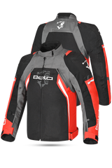 Bela Cordaniel Giacca moto Nera Grigio scuro Rosso 