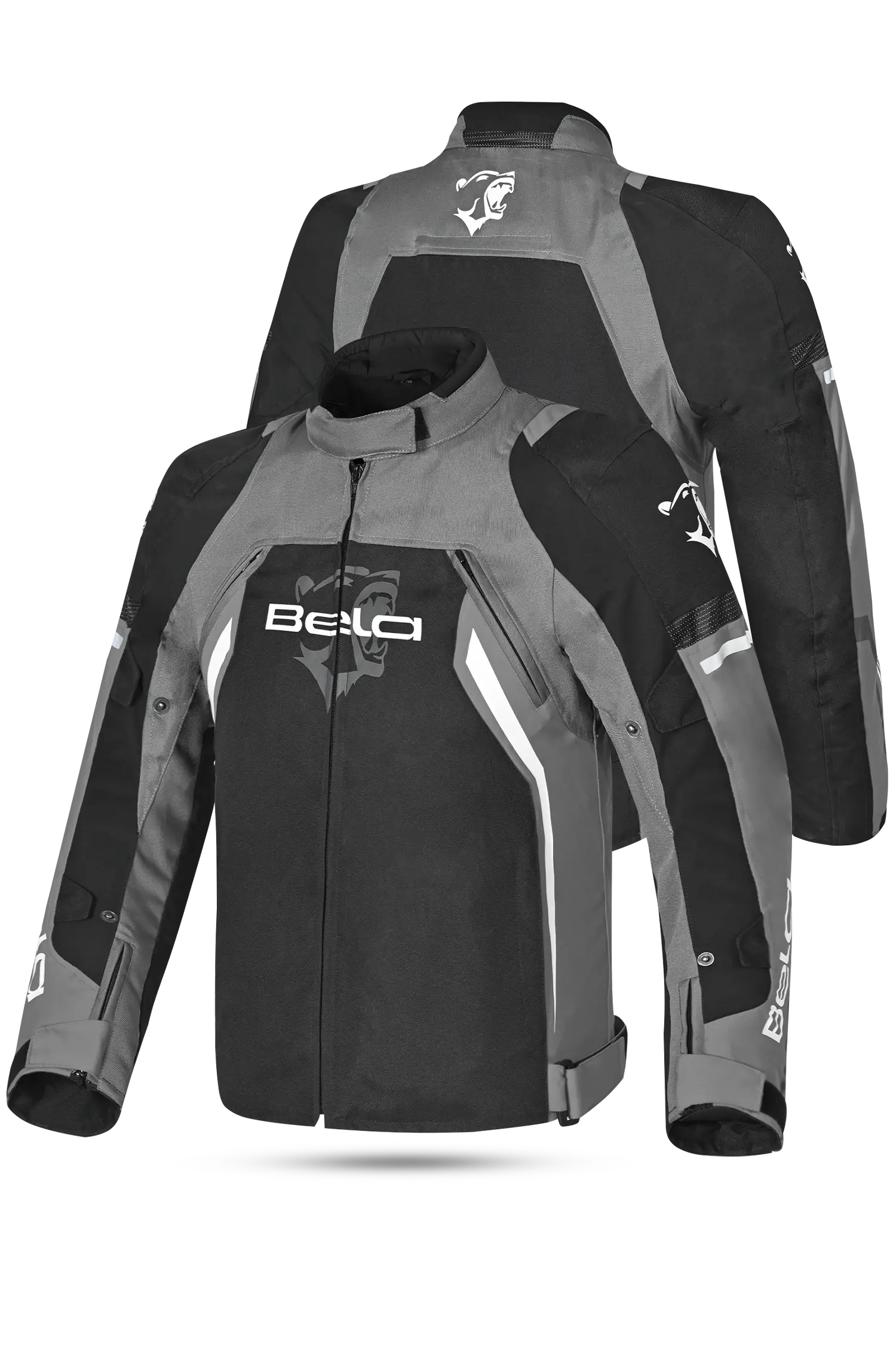 Bela Cordaniel Giacca moto Nera/Grigio scuro 