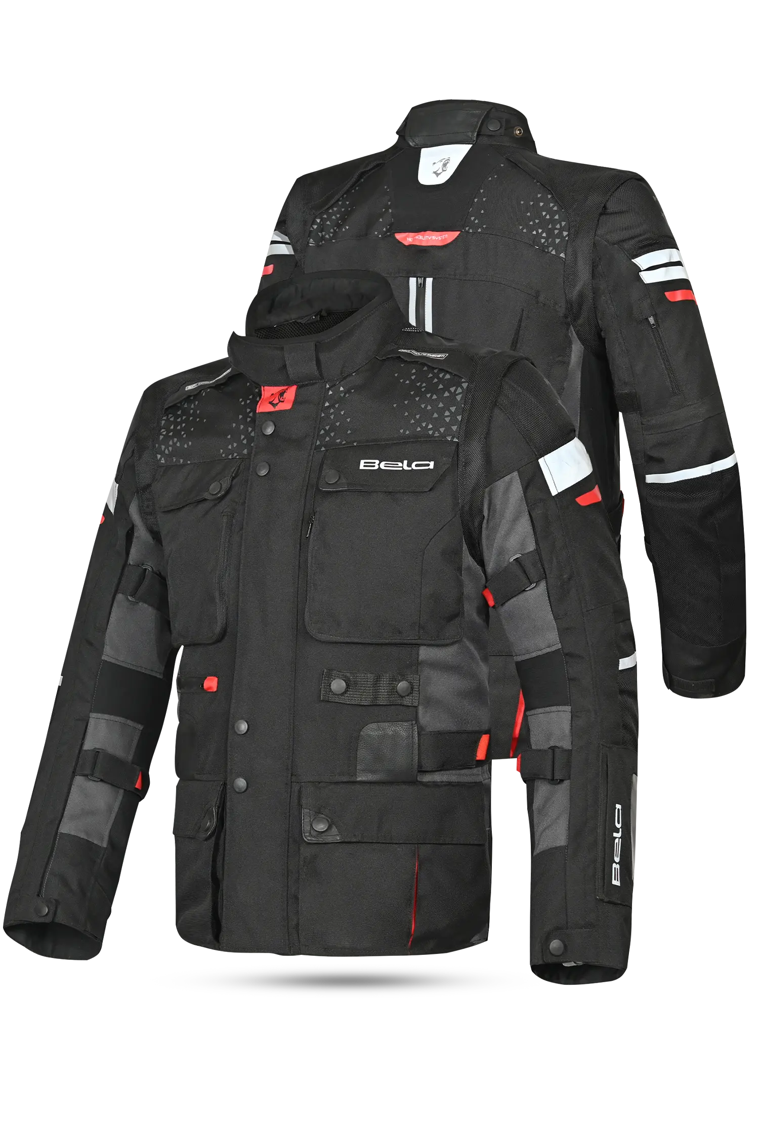 Bela Cross Road Extreme WP uomo Giacca Tre strati moto (Maniche removibili) 