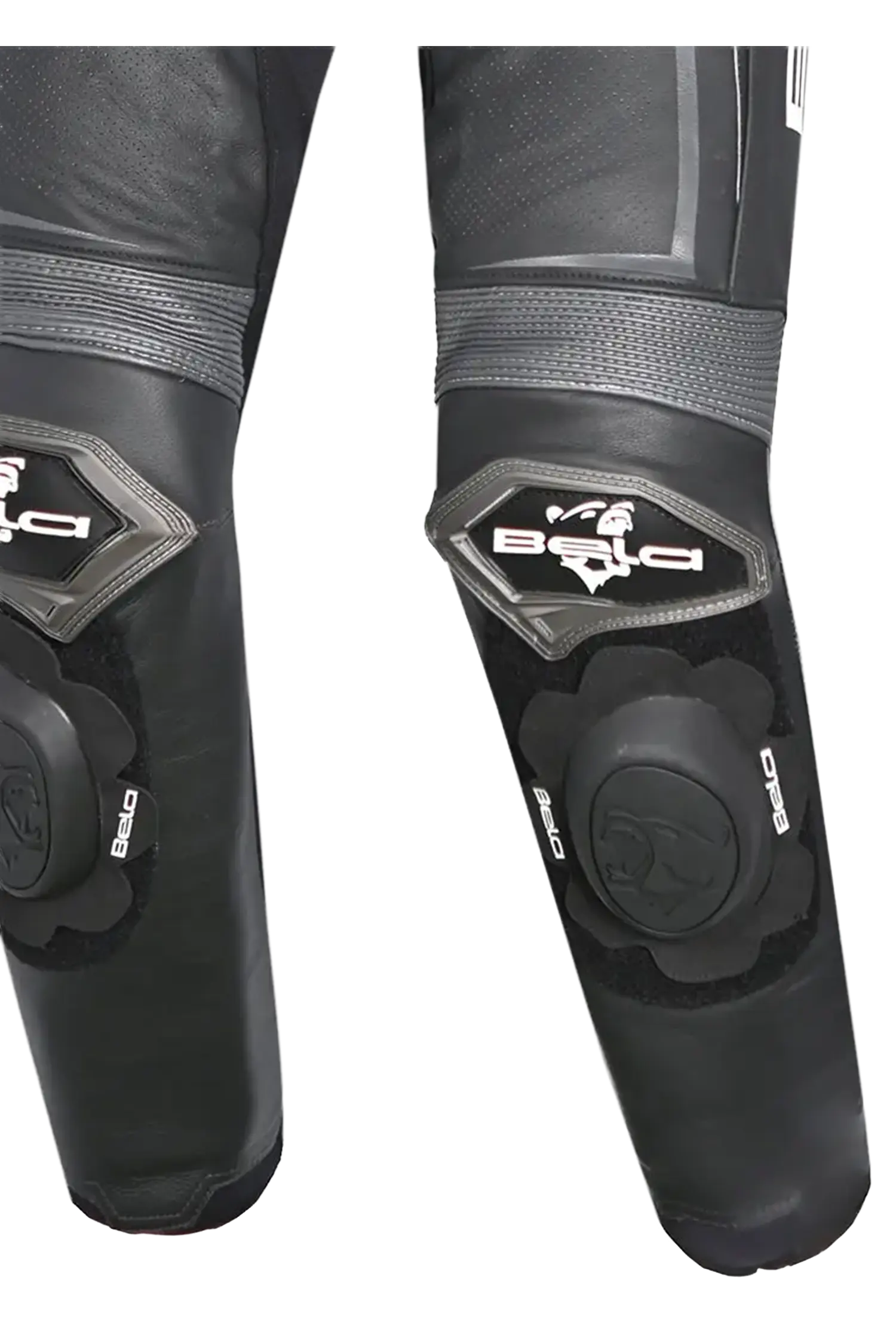 Bela Beast Tuta da Moto Nera/Bianca/Grigio scuro Tuta intera (1 pezzo) 