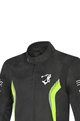 Bela Bradley Giacca da Moto Nero/ Giallo Fluor 