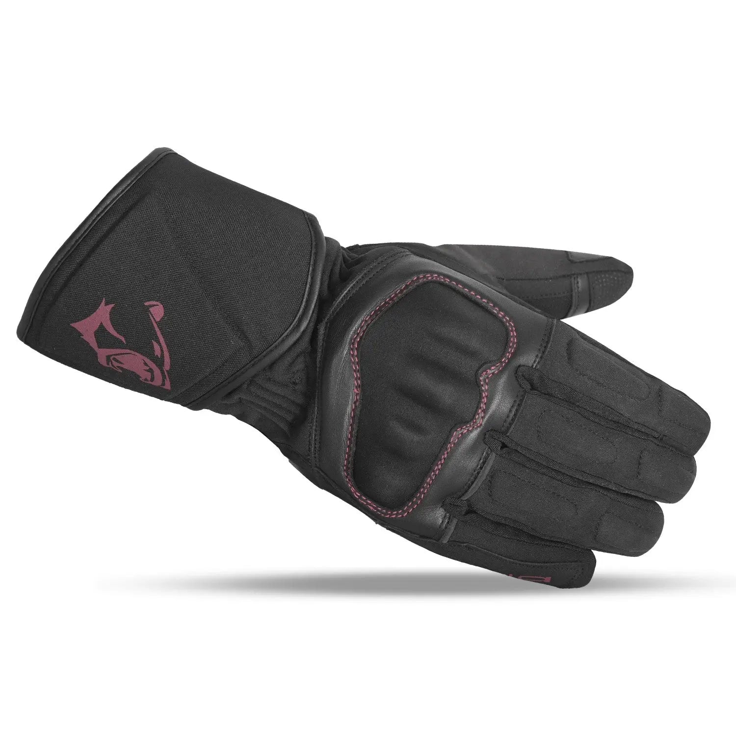 Bela - Frost Shield Guantes Negro Burdeos Burgundy 