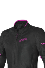 SHUA - GRAVITY LITE GIACCA IN TESSUTO DONNA NERO/FUCSIA Estivo traforato 