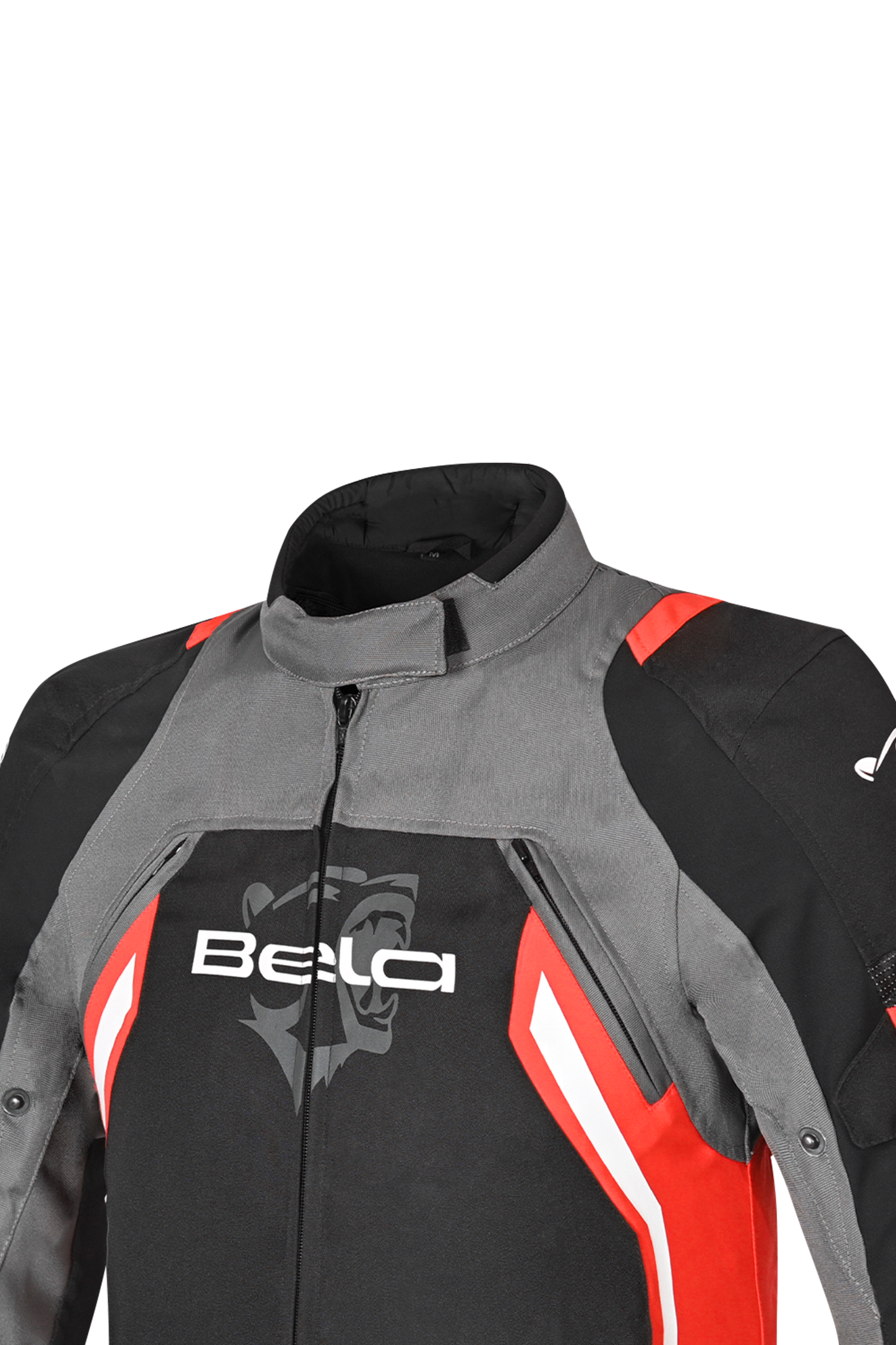 Bela Cordaniel Giacca moto Nera Grigio scuro Rosso 