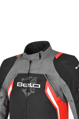 Bela Cordaniel Giacca moto Nera Grigio scuro Rosso 