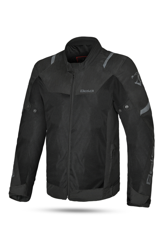 Bela Mesh Pro Estivo traforato Uomo Nero tessuto moto 