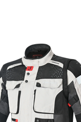 Bela Cross Road Extreme WP Giacca Tre strati moto per uomo Ice / Nero / Grigio ( Maniche removibili ) 