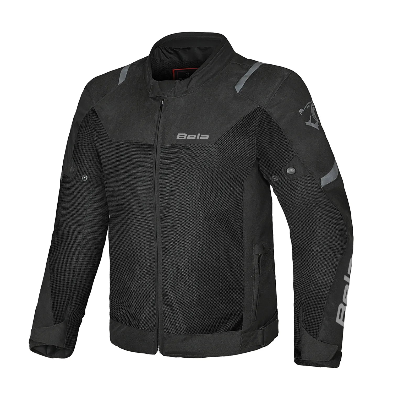 BELA MESH PRO GIACCA DI MOTO IN TESSUTO TRAFORATO ESTIVA UOMO NERO 