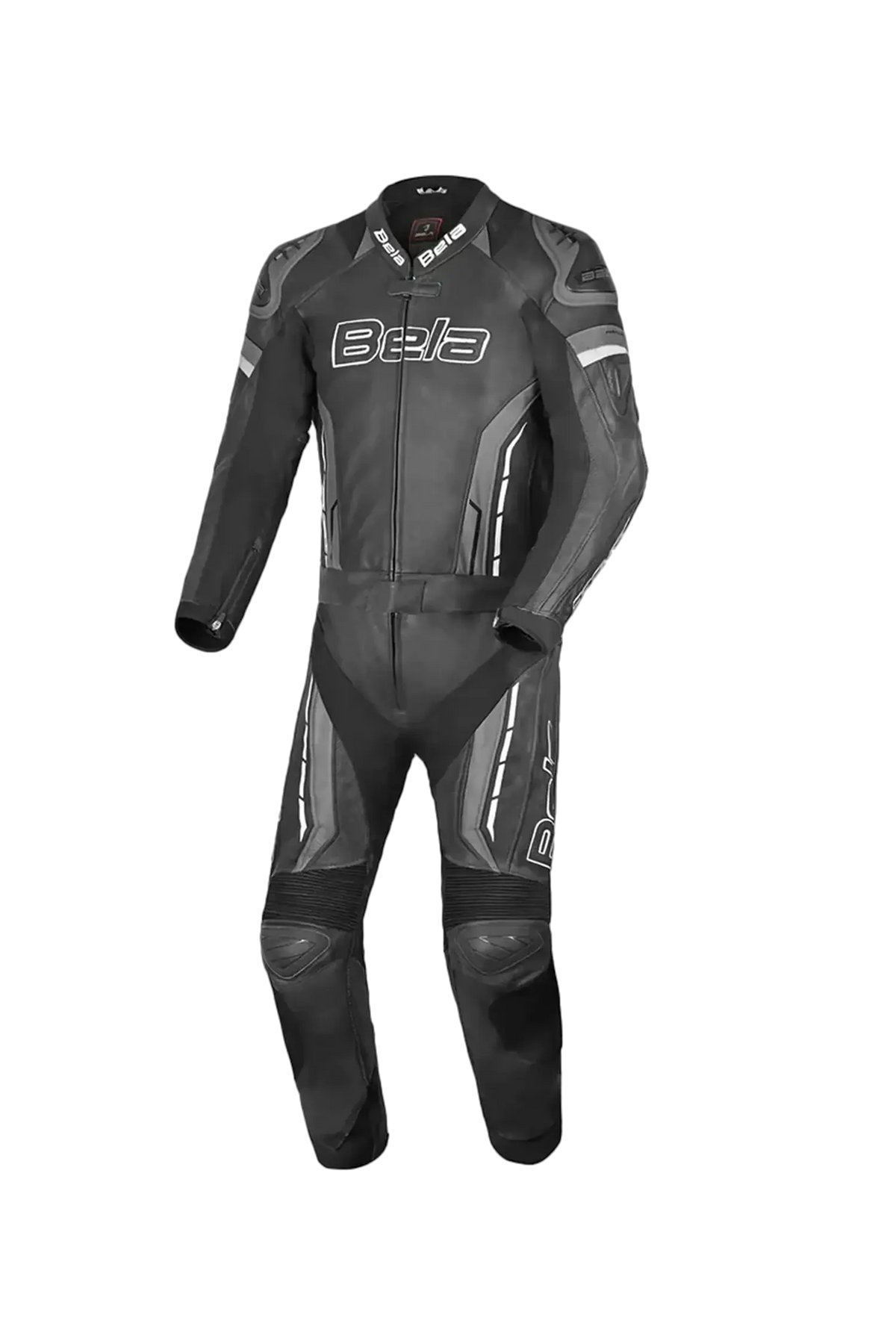 BELA - tuta 2 PC ROCKET cangaroo mix. NEGRO/ANTRACITA 