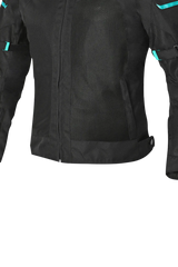 SHUA - GIACCA IN TESSUTO GRAVITY LITE NERO/TERQUISE donna Estivo traforato 