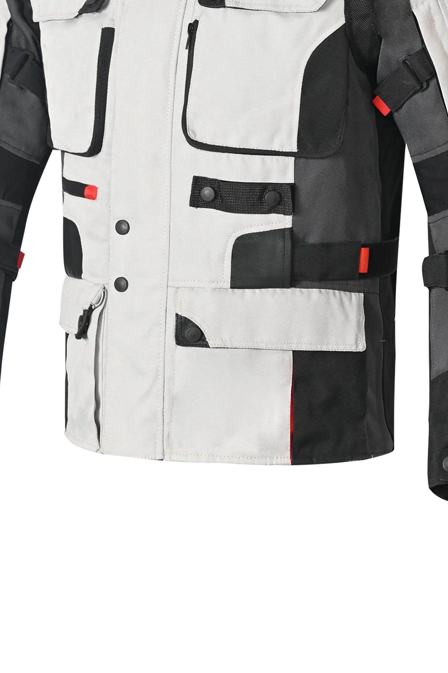 Bela Cross Road Extreme WP Giacca Tre strati moto per uomo Ice / Nero / Grigio ( Maniche removibili ) 