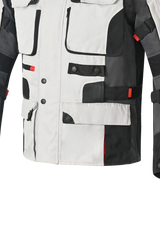 Bela Cross Road Extreme WP Giacca Tre strati moto per uomo Ice / Nero / Grigio ( Maniche removibili ) 