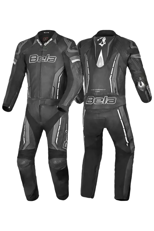 BELA - tuta 2 PC ROCKET cangaroo mix. NEGRO/ANTRACITA 