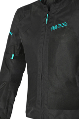 SHUA - GIACCA IN TESSUTO GRAVITY LITE NERO/TERQUISE donna Estivo traforato 