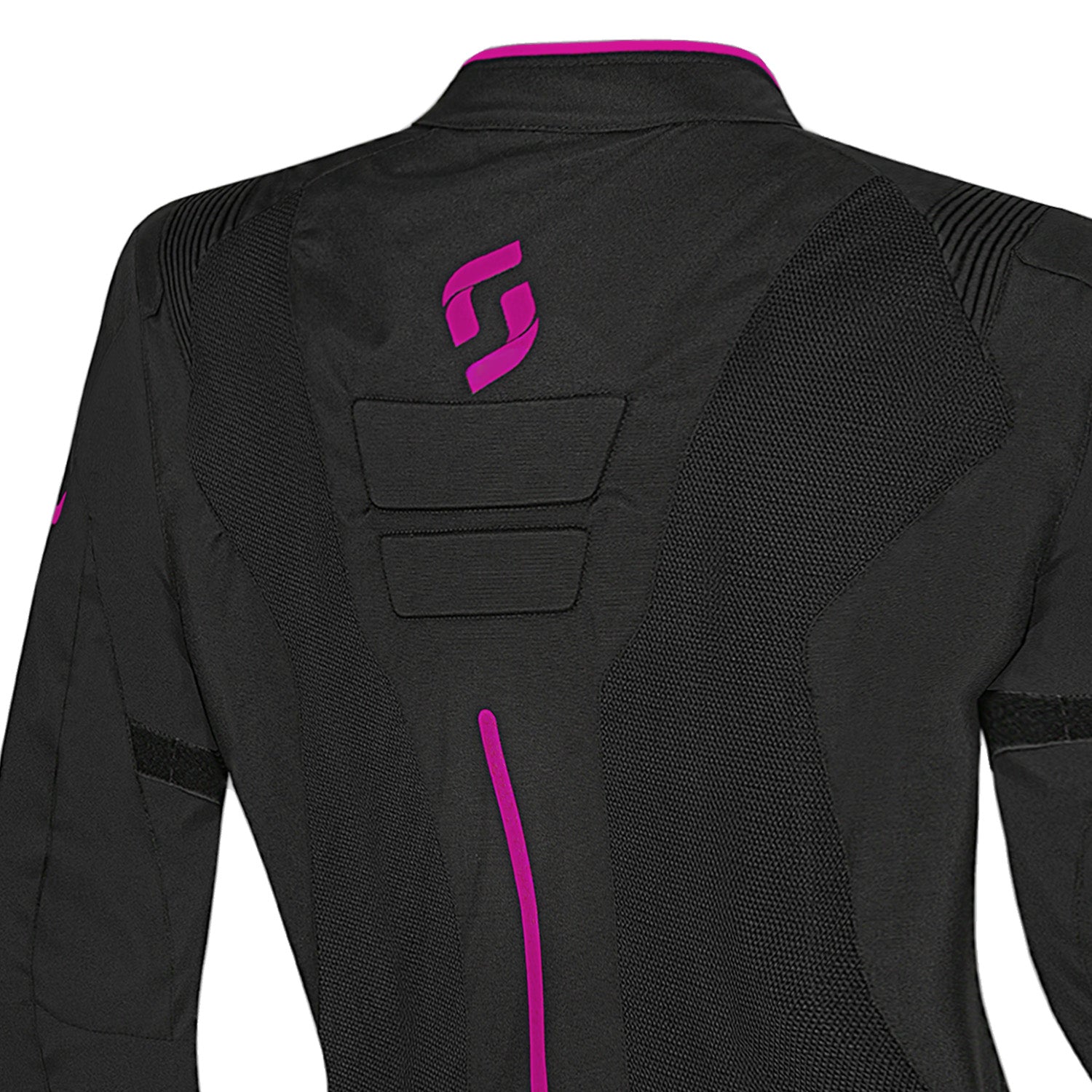 SHUA GRAVITY MESH GIACCA TESSUTO DONNA NERO FUCSIA 