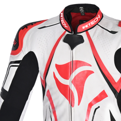 R-TECH TUTA 1PC RISING STAR UOMO BIANCO/ROSSO/NERO