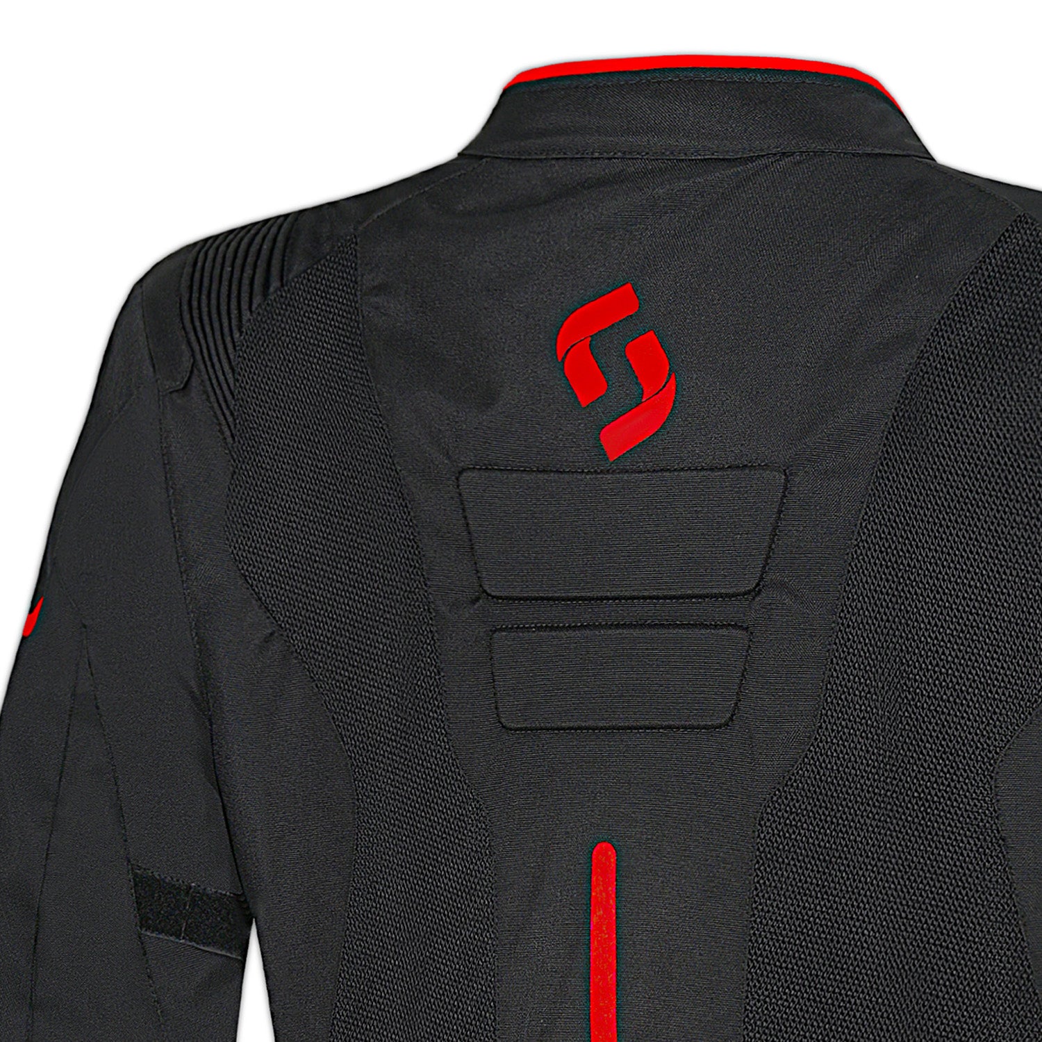 SHUA GRAVITY LITE GIACCA TESSUTO ESTIVO TRAFORATO UOMO NERO ROSSO 