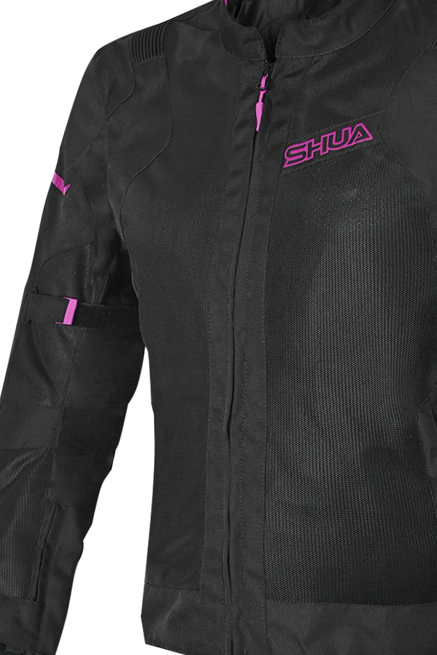 SHUA - GRAVITY LITE GIACCA IN TESSUTO DONNA NERO/FUCSIA Estivo traforato 