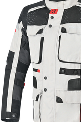 Bela Cross Road Extreme WP Giacca Tre strati moto per uomo Ice / Nero / Grigio ( Maniche removibili ) 