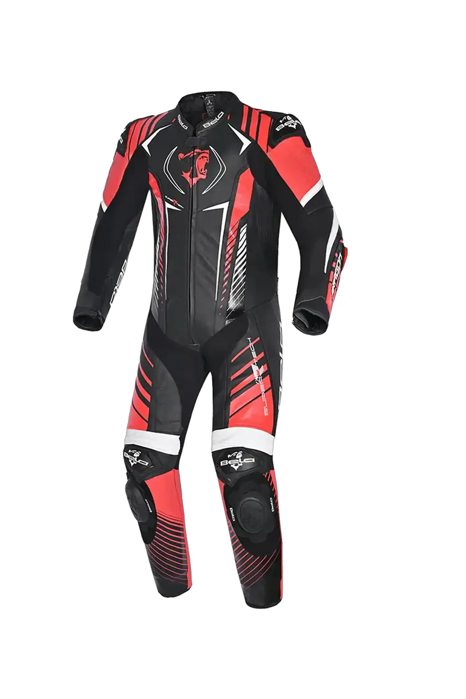 Bela Aragone Tuta da moto Nera/Rossa intera (1 PZ) 