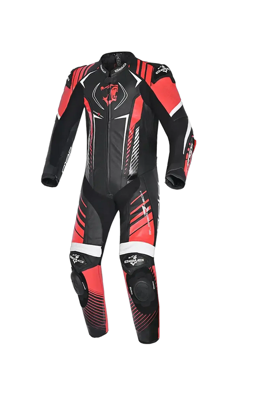 Bela Aragone Tuta da moto Nera/Rossa intera (1 PZ) 