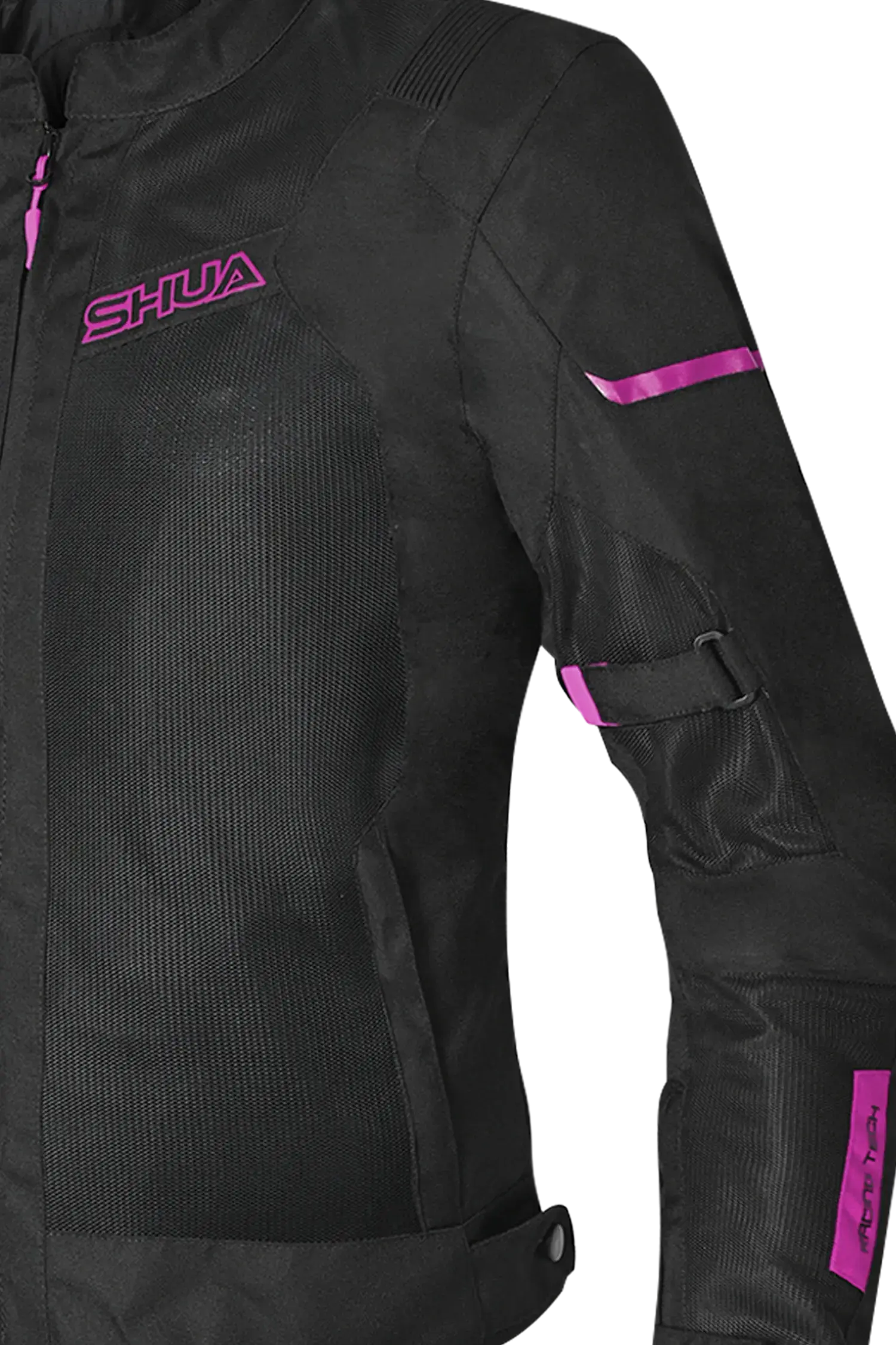 SHUA - GRAVITY LITE GIACCA IN TESSUTO DONNA NERO/FUCSIA Estivo traforato 