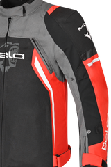 Bela Cordaniel Giacca moto Nera Grigio scuro Rosso 