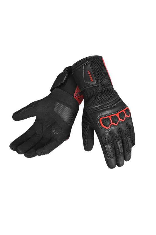 Bela Twix Donna Guanti Moto - Nero / Rosso 