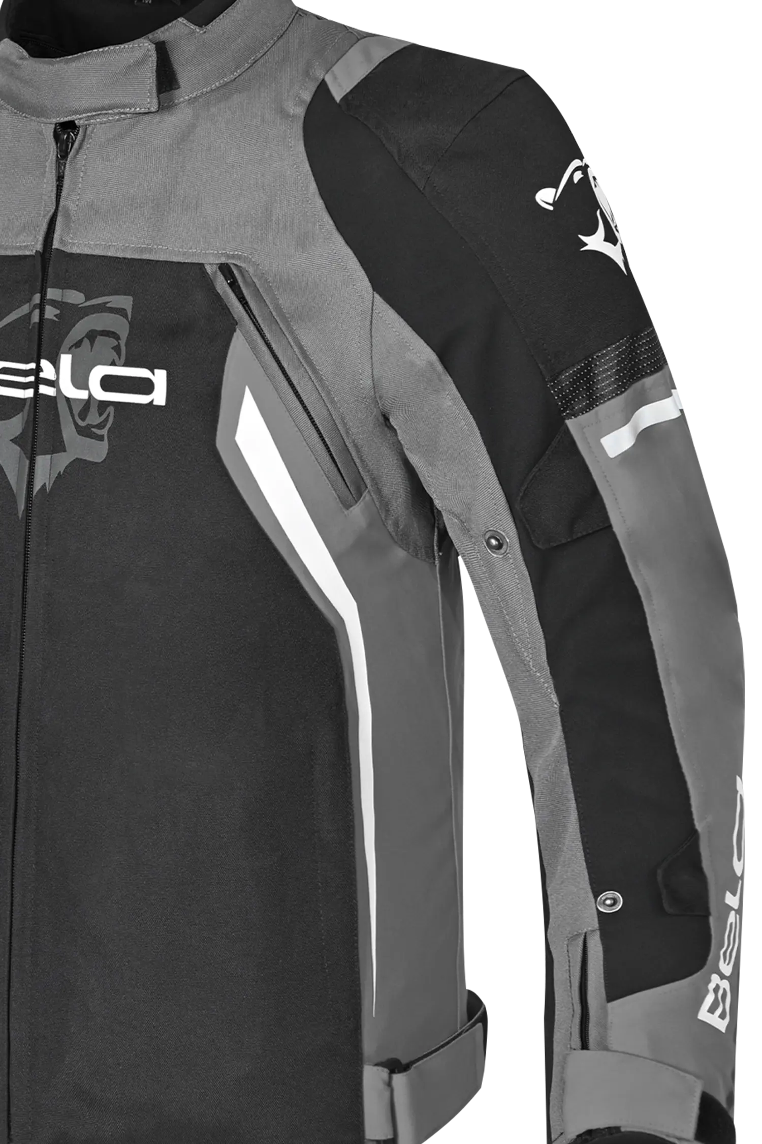 Bela Cordaniel Giacca moto Nera/Grigio scuro 