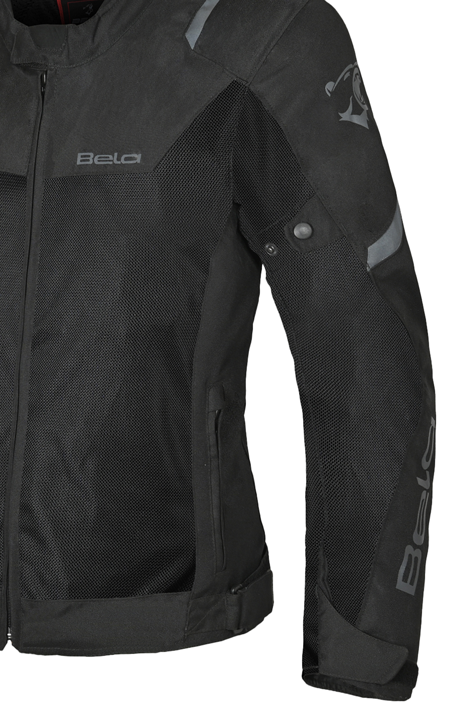 Bela Mesh Pro Estivo traforato Donna Nero in tessuto per moto 