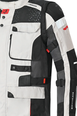 Bela Cross Road Extreme WP Giacca Tre strati moto per uomo Ice / Nero / Grigio ( Maniche removibili ) 