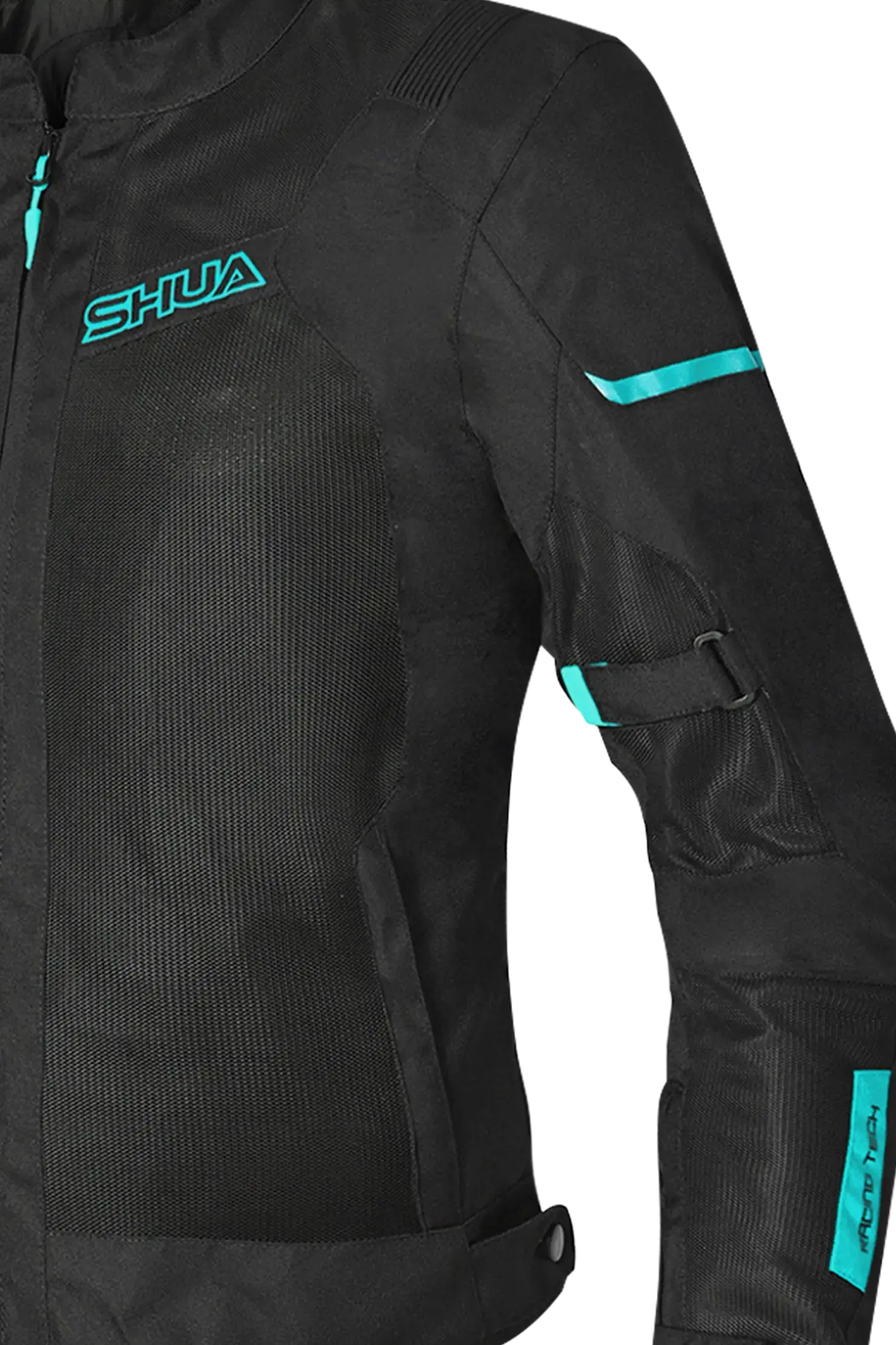 SHUA - GIACCA IN TESSUTO GRAVITY LITE NERO/TERQUISE donna Estivo traforato 