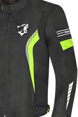 Bela Bradley Giacca da Moto Nero/ Giallo Fluor 